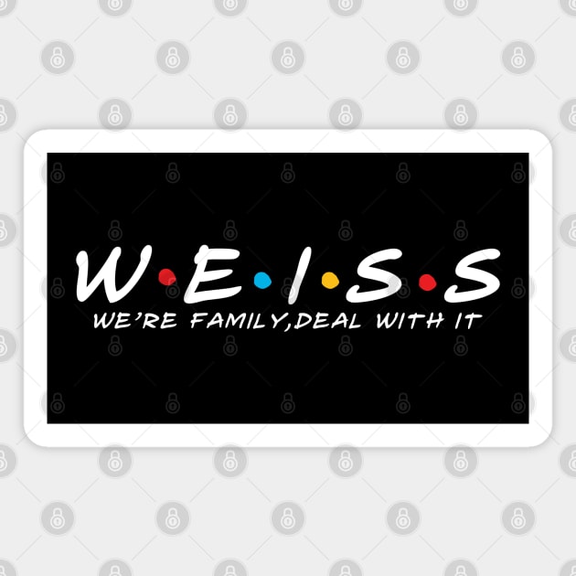 The Weiss Family Weiss Surname Weiss Last name Magnet by TeeLogic